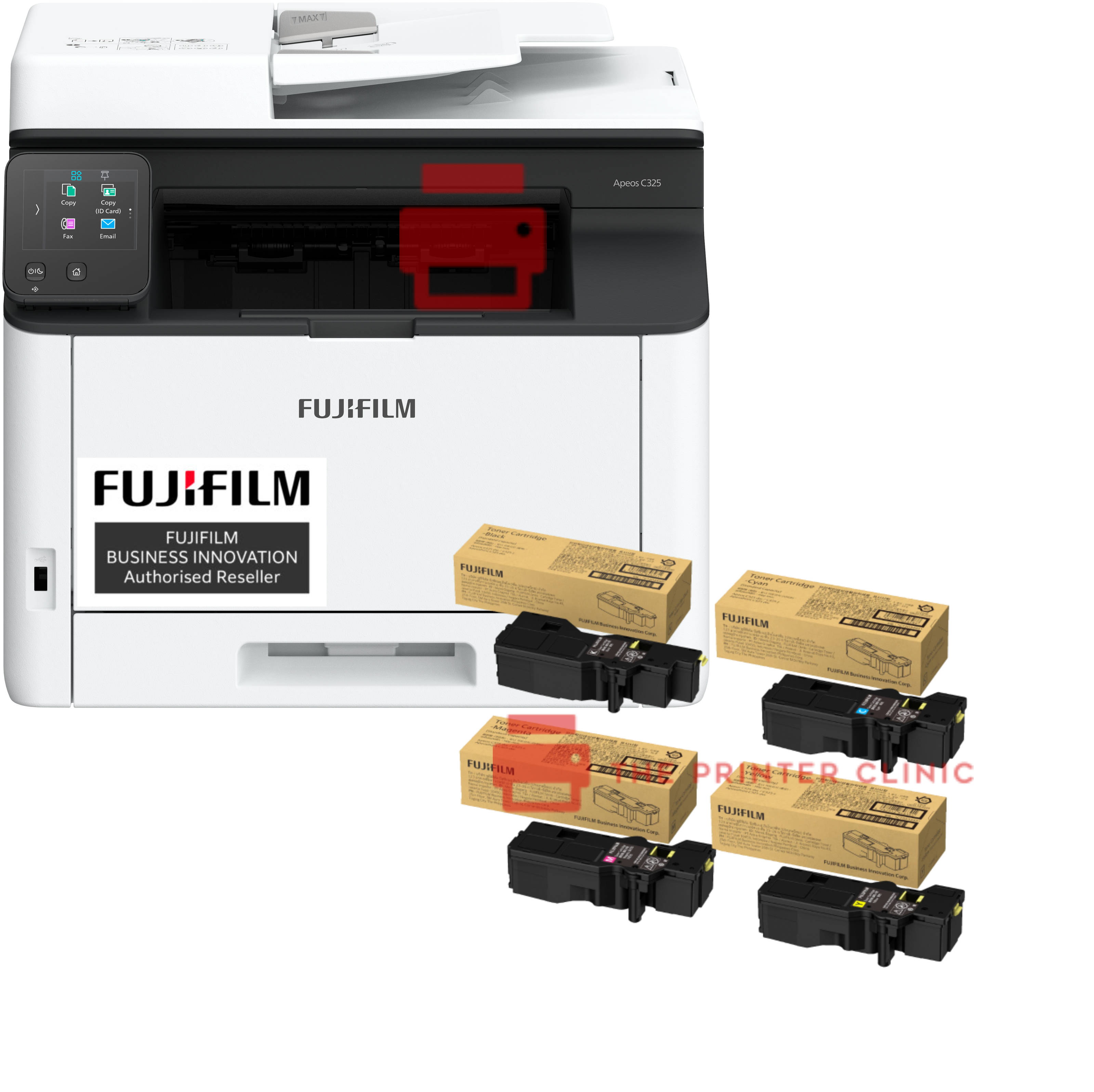 FUJIFILM Apeos C325z Wireless A4 Colour Multifunction Printer with Extra Set of Genuine Toner
