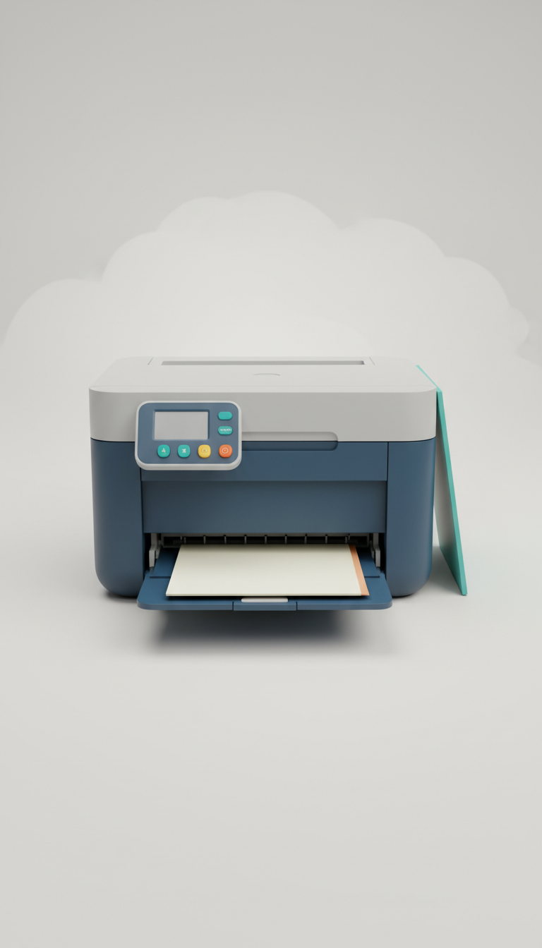 Compact wireless all-in-one printer for mobile offices