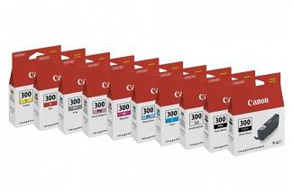 Canon PFI-300 Ink Cartridge Set 1PBK,1MBK,1C,1M,1Y,1GY,1PC,1PM,1R,1CO