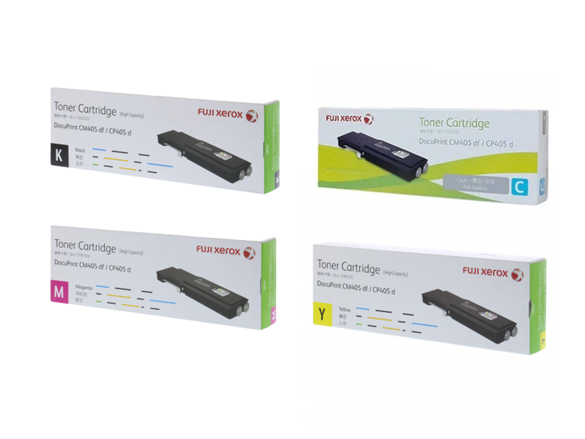 FUJIFILM DocuPrint CM405df Set of Toner Cartridges - The Printer Clinic