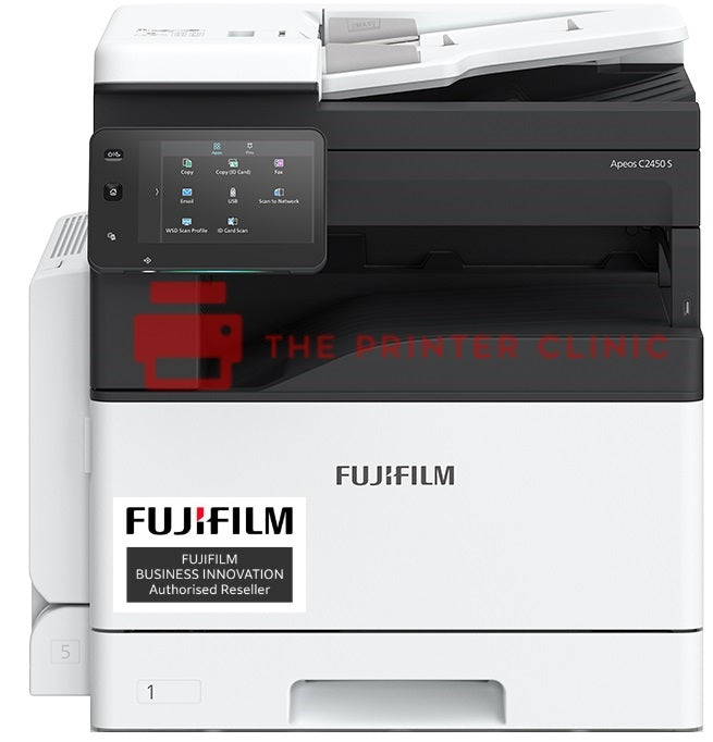FUJIFILM Apeos C2450S A3 Colour Multifunction Printer - 24PPM - Print / Copy / Fax / Scan / Wireless - The Printer Clinic