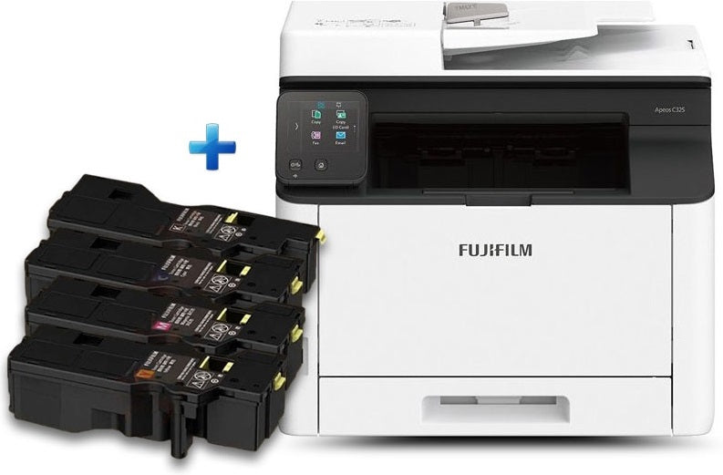 FUJIFILM Apeos C325z A4 Colour Multifunction Printer + Extra Set of Genuine Toners - The Printer Clinic