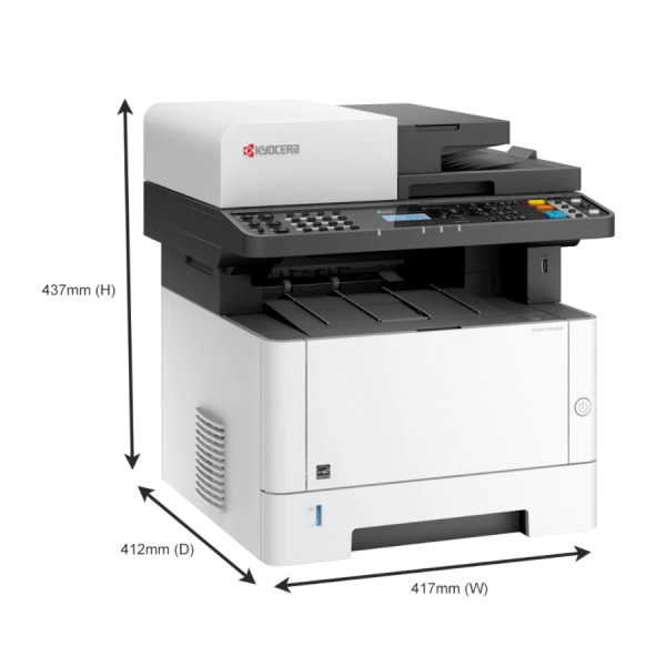 Kyocera ECOSYS M2735dw A4 Black & White Multifunction Laser Printer - Print / Copy / Fax / Scan / Wireless