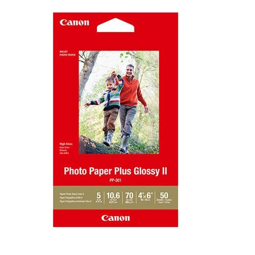 Canon 4X6 Glossy Photo Paper Plus II 260GSM CPP3014X6-50 (50pk) - The Printer Clinic