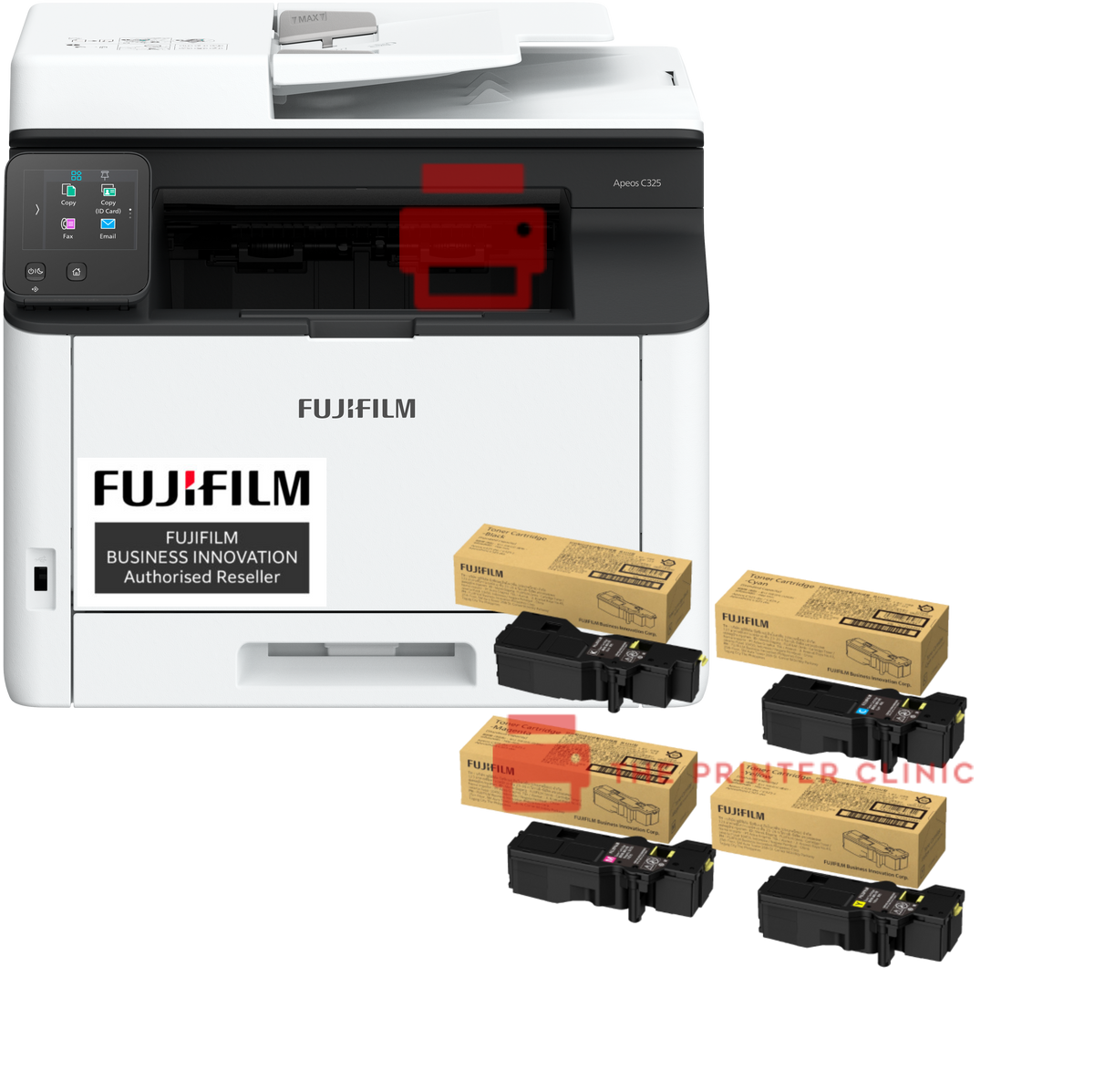 FUJIFILM Apeos C325z Printer 31ppm A4 Colour Multifunction + Extra Genuine Toners (Wi-Fi)