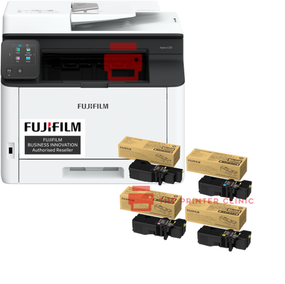 FUJIFILM Apeos C325z Printer 31ppm A4 Colour Multifunction + Extra Genuine Toners (Wi-Fi)