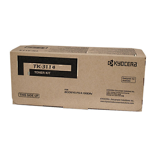 KYOCERA TK-3114 Black Toner Cartridge for FS4100DN (15.5k) - The Printer Clinic