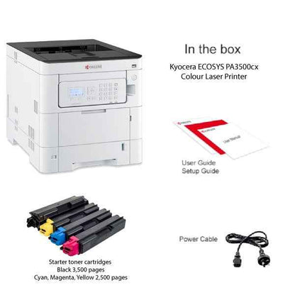 KYOCERA PA3500cx A4 Kyocera Colour Laser Printer - 35PPM (Wifi Optional)
