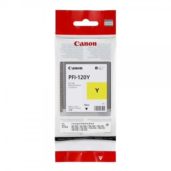 Canon GP 200 PFI-120Y Yellow Ink Cartridge - The Printer Clinic