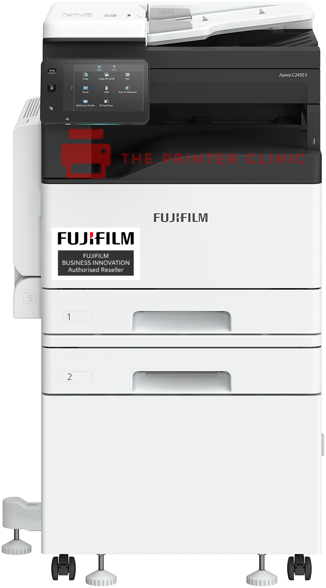 FUJIFILM Apeos C2450S A3 Colour Multifunction Printer - 24PPM - Print / Copy / Fax / Scan / Wireless - The Printer Clinic