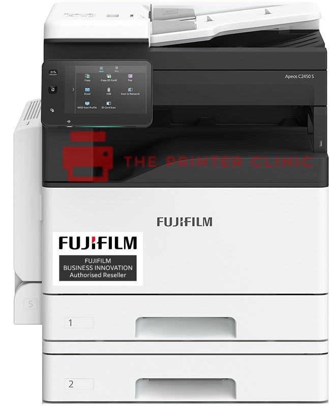 FUJIFILM Apeos C2450S A3 Colour Multifunction Printer - 24PPM - Print / Copy / Fax / Scan / Wireless - The Printer Clinic