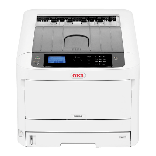OKI C834NW A3 Colour Laser Printer with Wifi + Bonus 3 Years Warranty - The Printer Clinic