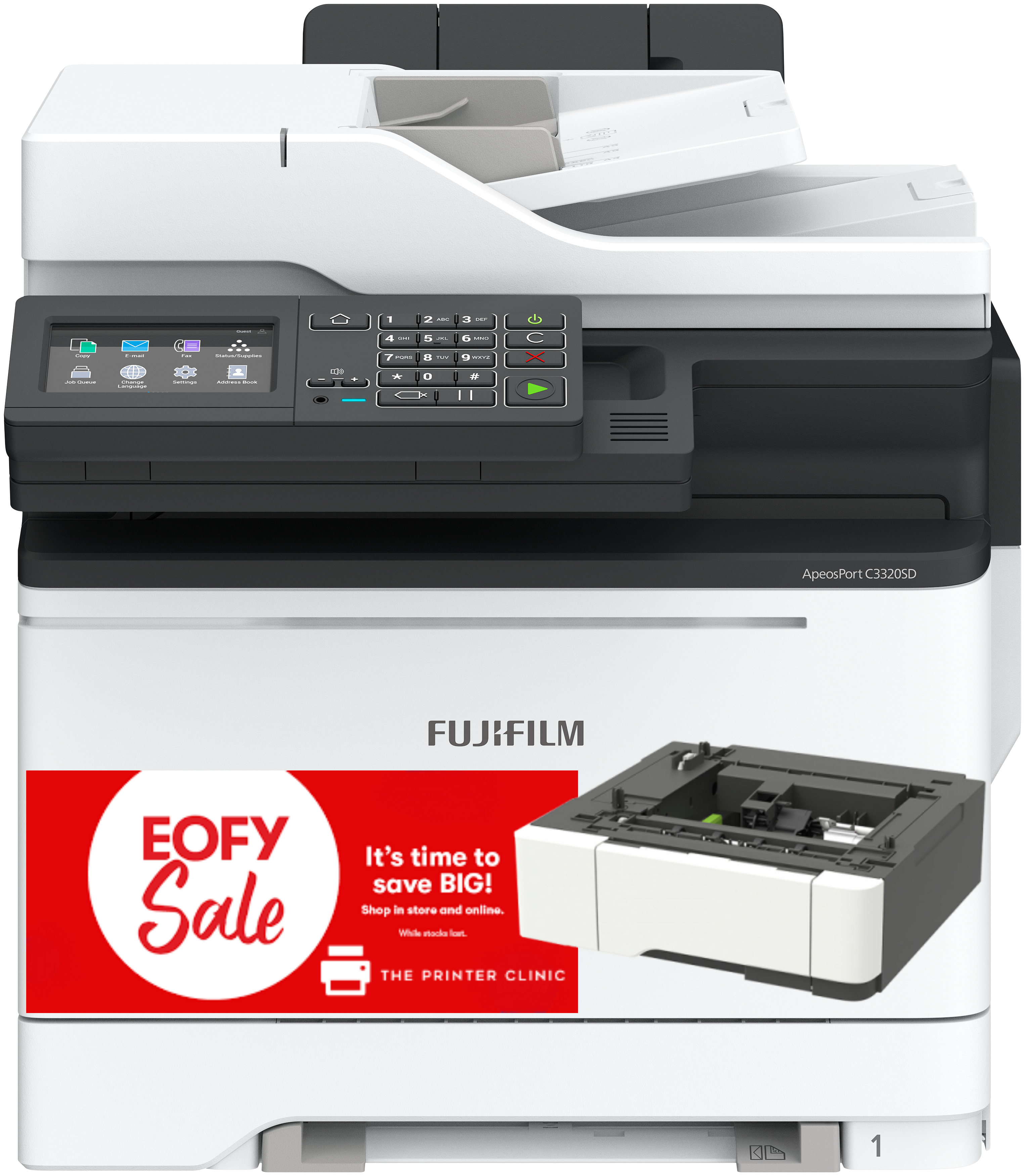 FUJIFILM ApeosPort C3830SD A4 Colour Multifunction Printer with Additional 550 Sheet Tray (38ppm)