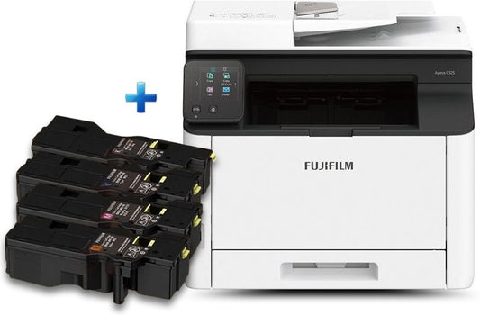 FUJIFILM Apeos C325z A4 Colour Multifunction Printer + Extra Set of Genuine Toners - The Printer Clinic