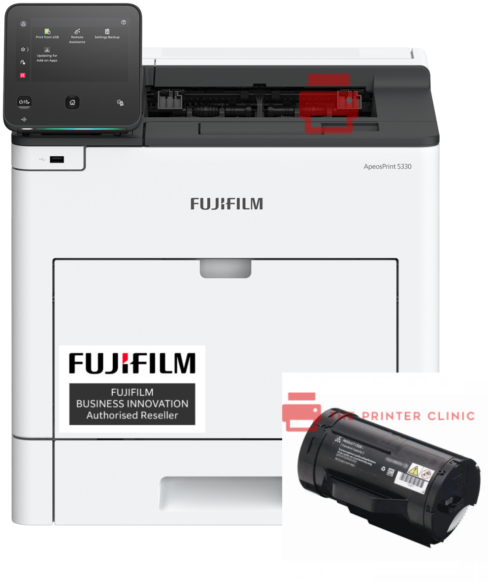 FUJIFILM ApeosPrint 5330 A4 Mono Laser Printer + Receive Bonus 25k Black Toner
