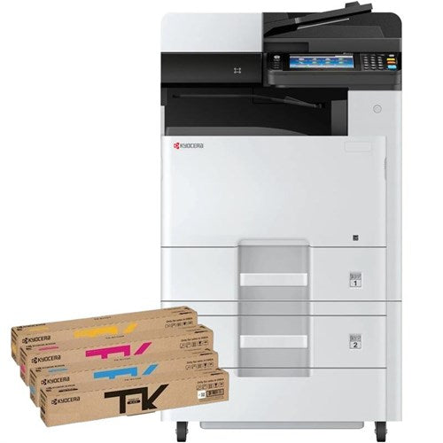 KYOCERA Ecosys M8124cidn A3 Colour MFP + 1x 550 Paper Tray & Cabinet  + BONUS SET OF GENUINE TONER