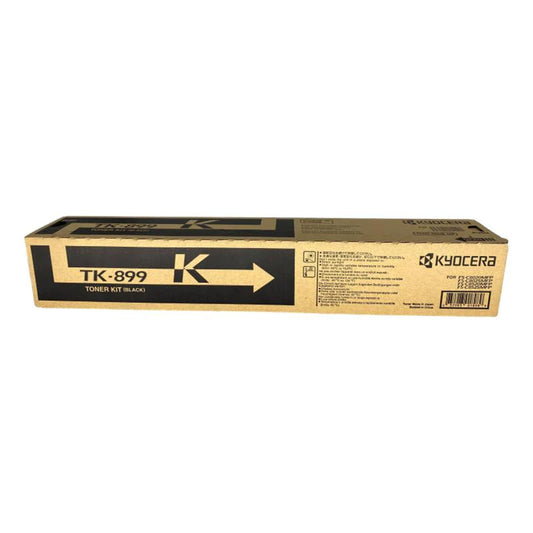 Genuine TK899K Kyocera Black Toner Cartridge for Kyocera FSC8025MFP, FSC8020MFP, FSC8520MFP, FSC8525MFP - 12,000 pages - The Printer Clinic