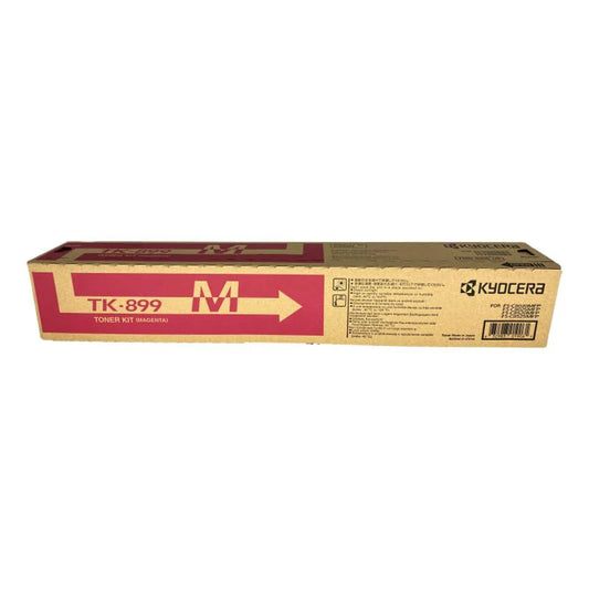 Genuine TK899M Kyocera Magenta Toner Cartridge for Kyocera FSC8025MFP, FSC8020MFP, FSC8520MFP, FSC8525MFP - 6,000 pages - The Printer Clinic