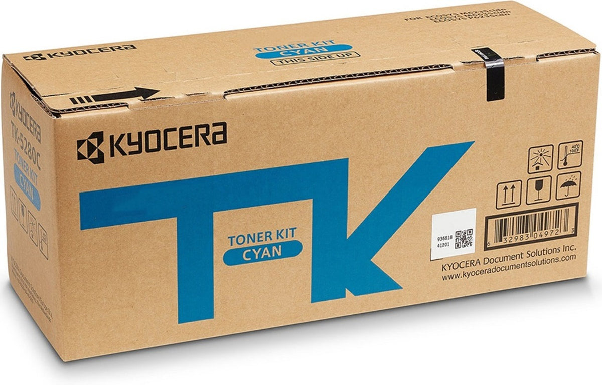 Genuine Kyocera TK5374C Cyan Toner Cartridge 5k Yield - For MA3500cix, MA3500cifx, PA3500cx - The Printer Clinic