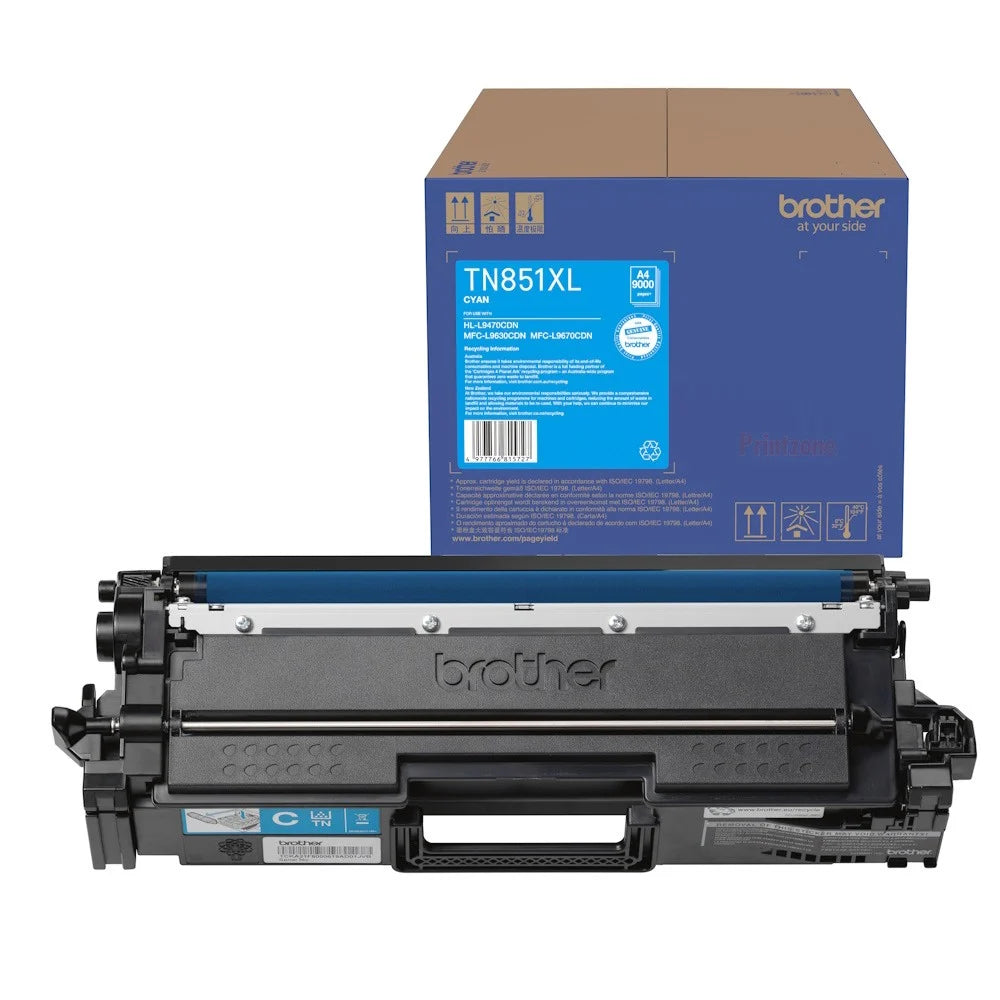 Genuine Brother TN851XLC Cyan Toner Cartridge 9,000 pages - The Printer Clinic