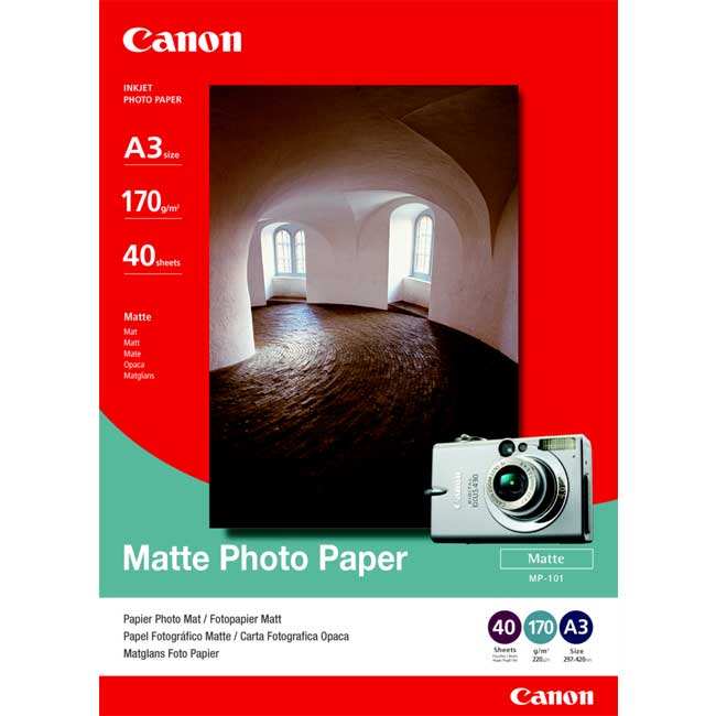Canon Matte Photo Paper 170GSM CMP-101 A4 (50PK) - The Printer Clinic