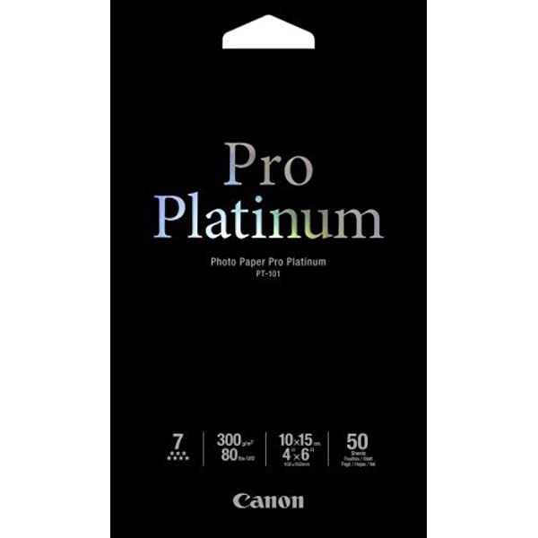 Canon 4X6 Photo Paper Pro Platinum 300GSM CPT1014X6-50 (50PK) - The Printer Clinic