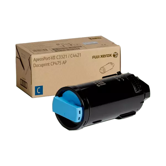 Fuji Xerox - FUJIFILM ApeosPort-VII C3321, 4421 Cyan Toner Cartridge (CT203347) - The Printer Clinic