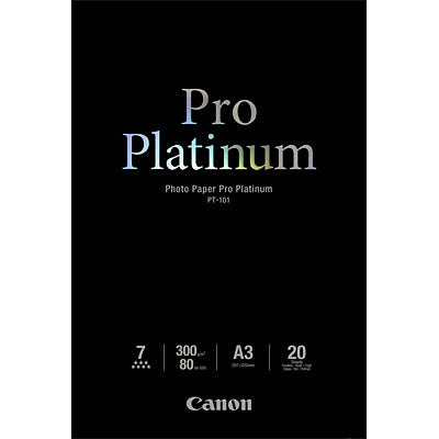 Canon A3 Photo Paper Pro Platinum 300GSM CPT101A3 (20PK) - The Printer Clinic