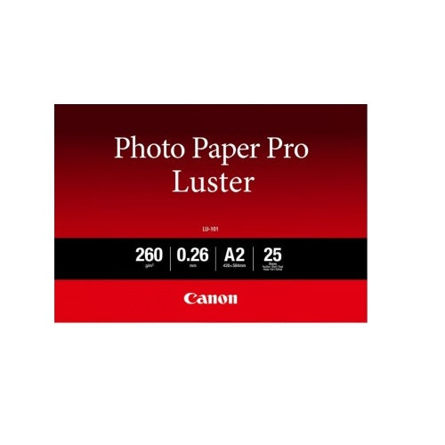 Canon LU-101A2 A2 Photo Paper Pro Luster - 260gsm - 25 Sheets - The Printer Clinic