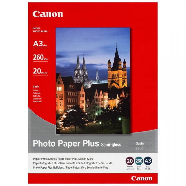 Canon A3 Photo Paper Plus Semi Gloss SG201A3 (20PK) - The Printer Clinic