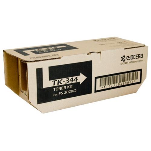 Kyocera FS-2020D Toner Cartridge, Genuine OEM, 12k Yield, TK-344 - The Printer Clinic